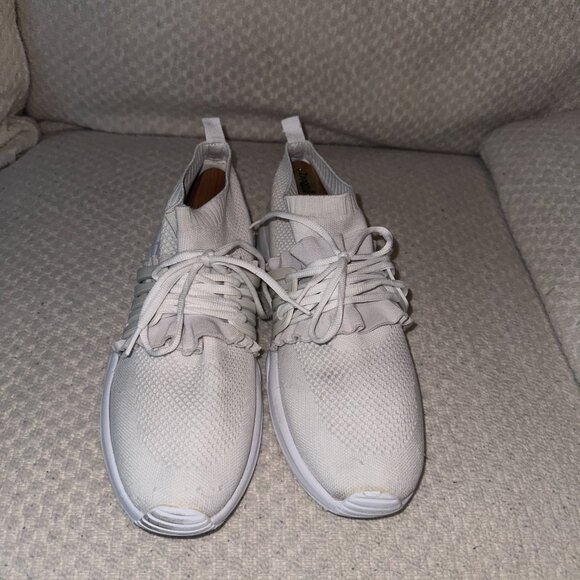 Zara Men's Laceless Slip On Sneakers - Size 44 - White - Mesh - Picture 3 of 6